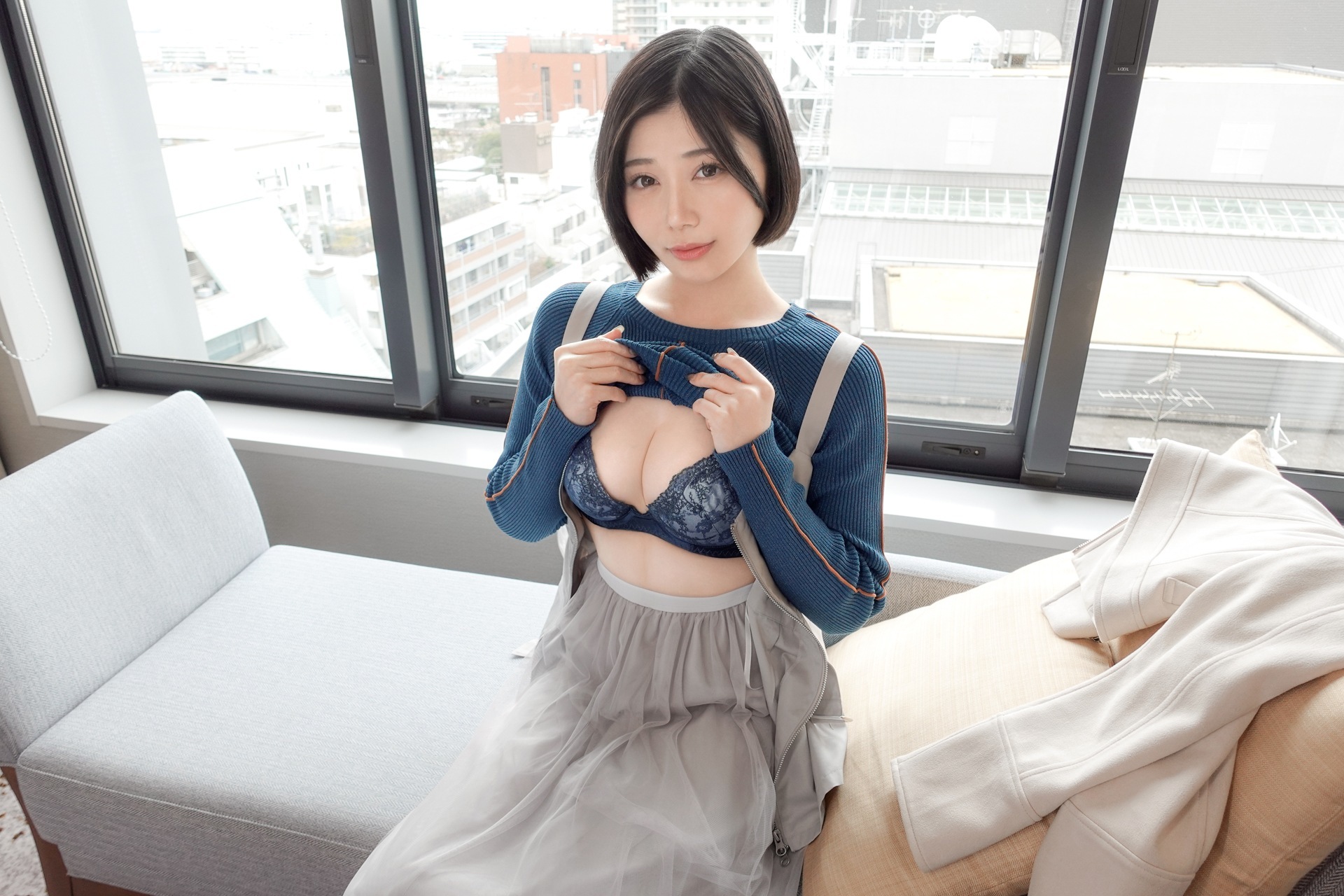 真野祈 長身美肌ボディで白昼ナンパセックス